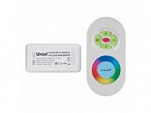 Контроллер для RGB светодиодной ленты Uniel ULC-G10-RGB WHITE 12/24В ПДУ картинка 